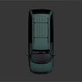 Light Blue Minivan With Roof Rack Front Headlights And Family Vehicle Design