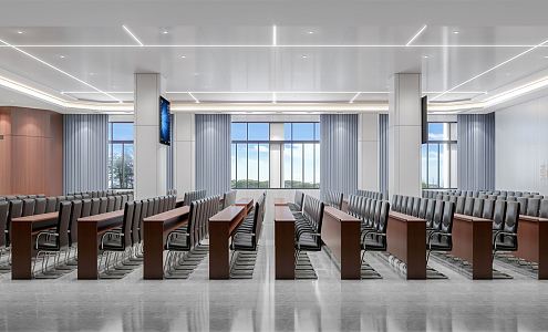 Modern Conference Room Report Hall Conference Room 3d model