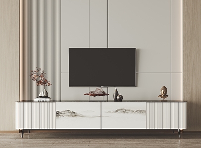 New Chinese TV Cabinet 3d model