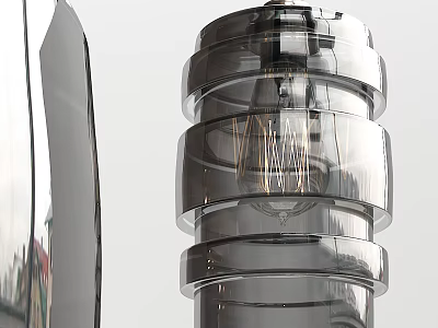 Modern chandelier glass chandelier 3d model
