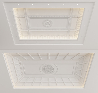 European-style ceiling 3d model