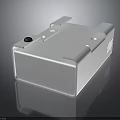 White Rectangular Technical Equipment With Functional Components And Smooth Surface