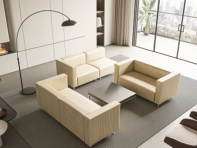 Modern Sofa Coffee Table Dining Table Office Desk Seat Ornaments 3d model