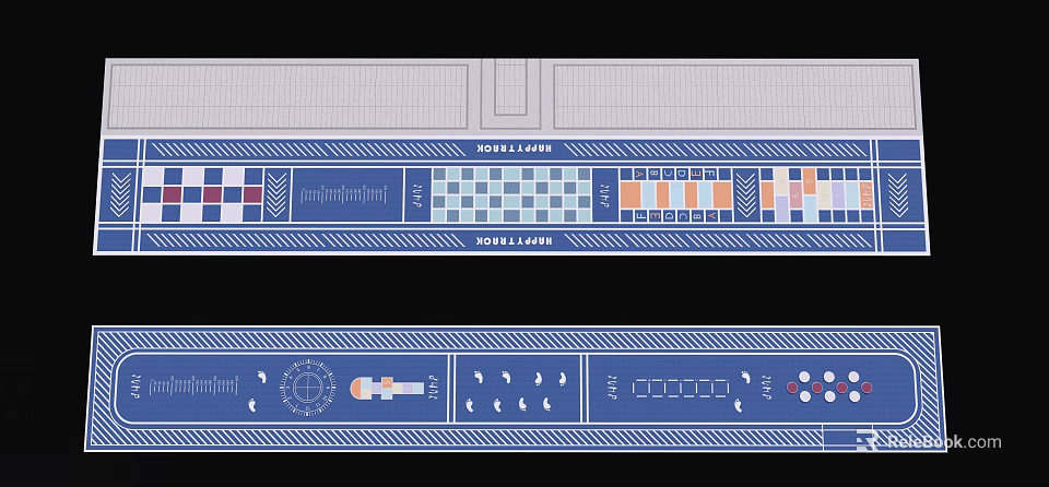 Fire Rescue Access Area Design Layout With Safety Markings And Structural Planning 3d model