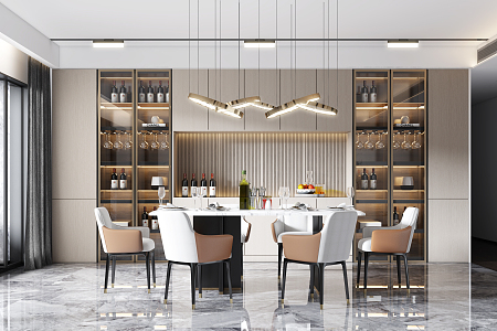 Modern Restaurant 3d model