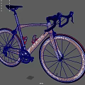 Koga Red Black and White Road Bicycle With Carbon Frame And Wheels On Green Background