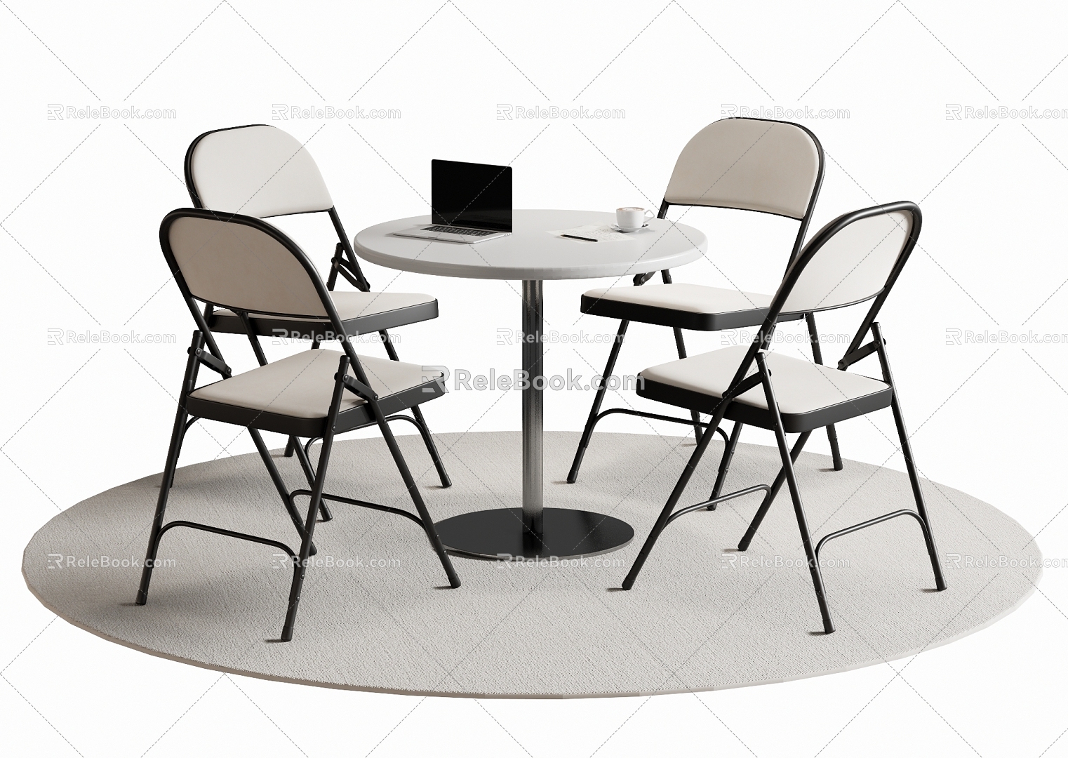 Modern Leisure Tables and Chairs Negotiation Tables and Chairs Dining Tables and Chairs 3d model