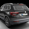 Skoda Krook 2019 car off-road vehicle 3d model