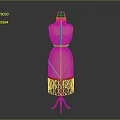 Red Frame Beige Body Dress Form Hanger With Tripod Base For Clothing