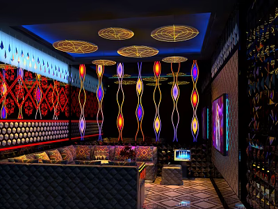 Ethnic style KTV compartment 3d model