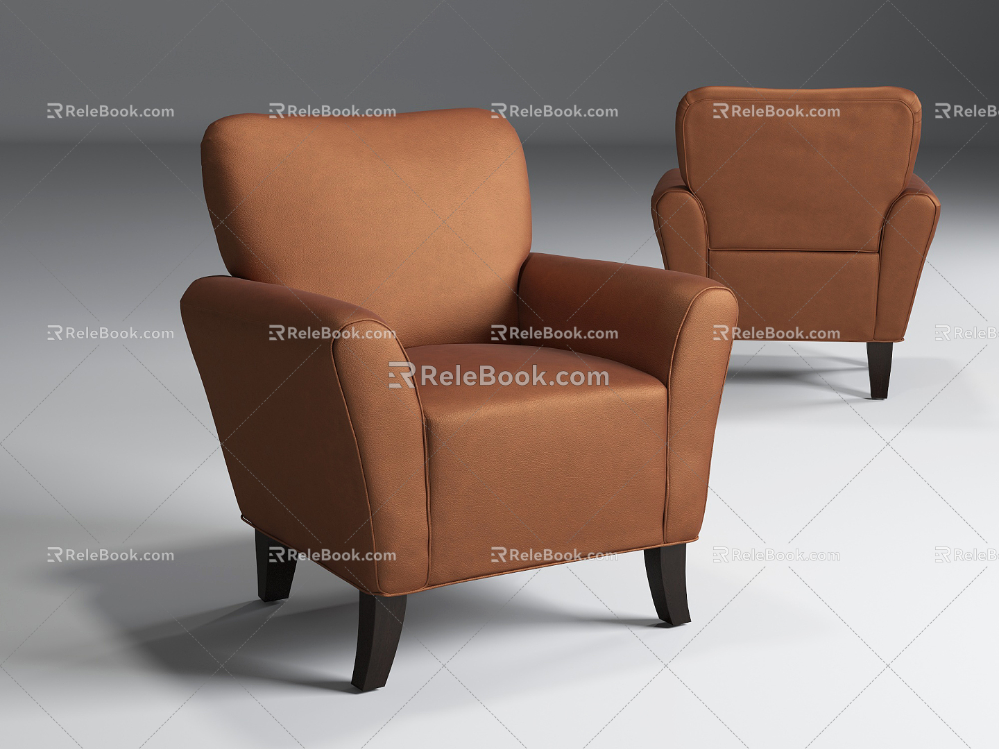 Jane Europe single sofa 3d model