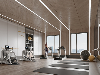 Modern Gym 3d model