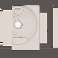 Modern Elegant Entryway Hall Design With Circular Decor Soft Lighting And Minimalist Style