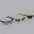 Stylish Black Yellow Grey Jewelry Pieces With Green Accents Design