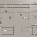 Nordic Storage Rack 3d model