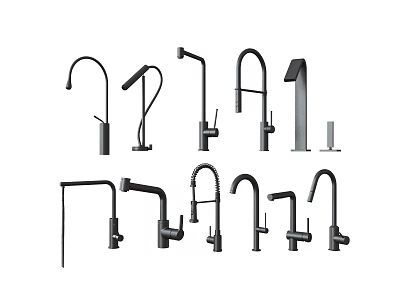 Various Modern Faucet Designs With Different Styles for Kitchen Bathroom Use 3d model