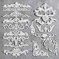 European-style Carved Corner Carved Combination 3d model