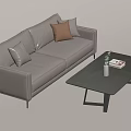 Modern Negotiation Table and Chair Combination Negotiation Table and Chair Combination 3d model