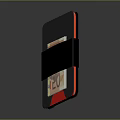 Portable Slim Laptop With Black Red Sleek Design And Protective Strap For Modern Users