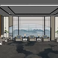 New Chinese Reception Room Reception Room 3d model
