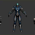 Robot Assistant Small Robot Butler Robot Butler Figure Game Figure 3d model