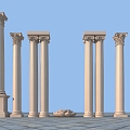 European column 3d model