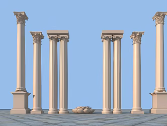 European column 3d model