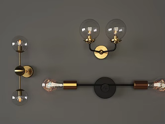 Industrial LOFT wall lamp 3d model