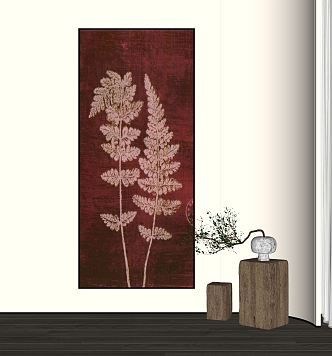 New Chinese Decorative Painting Hanging Painting 3d model