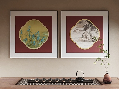 New Chinese Decorative Painting 3d model