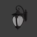 Vintage Metal Wall Sconce With Glass Shade For Indoor Decorative Lighting Fixture
