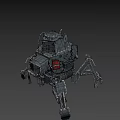 Futuristic Multi Legged Armored Combat Weapon With Metallic Structure And Mechanical Limbs 3d model
