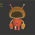 Robot Assistant Small Robot Butler Robot Butler Figure Game Figure 3d model