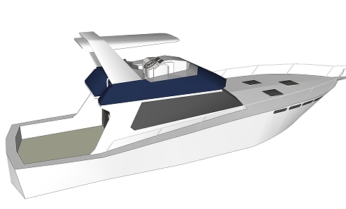 Modern Yacht Toy Yacht 3d model