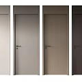 Hinged Doors With Various Colors And Modern Simple Design For Home Interior 3d model