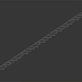 Long Black Metal Grille Rack With Durable Slats For Industrial Equipment
