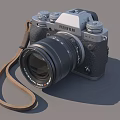 FUJIFILM Digital Camera With Vintage Design Leather Strap And Prime Lens