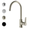 Modern Stainless Steel Kitchen Faucet with Multiple Color Options and Sleek Design