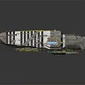 Cosmic Aerospace Spacecraft Design With Yellow Panels And Black White Striped Exterior