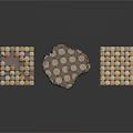 Decorative Household Mats With Polka Dot And Checkerboard Patterns For Home Use