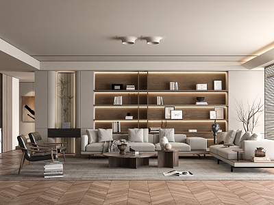 Middle Style Home Living Room model