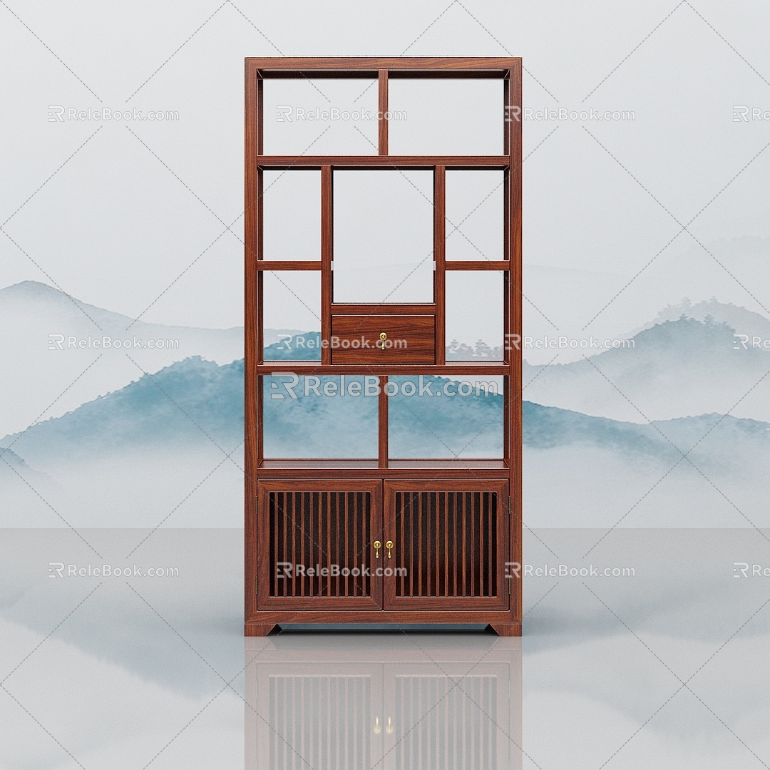 New Chinese Antique Rack 3d model