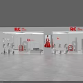 RC Fashion Store Modern Interior With Red Dress Mannequin Clothing Displays And Window Design
