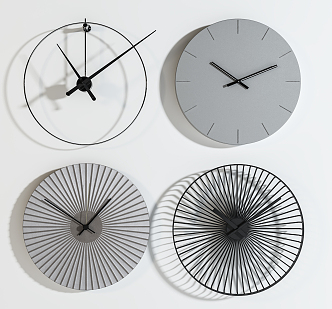 Modern clock wall decoration 3d model