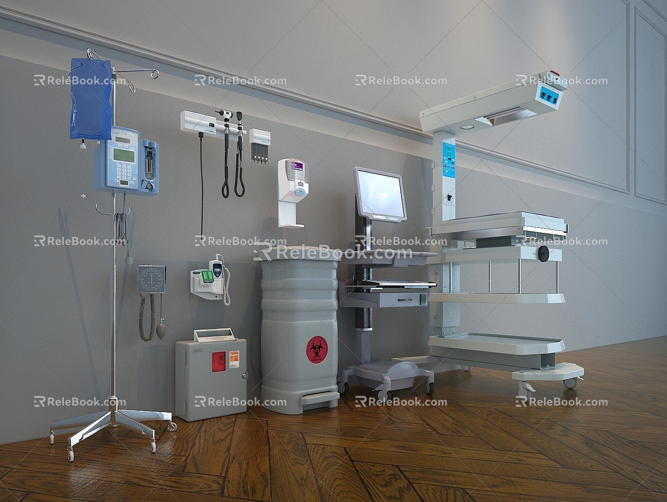 Modern Medical Devices 3d model