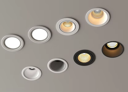Modern downlight spotlight open-mounted downlight recessed downlight spotlight 3d model
