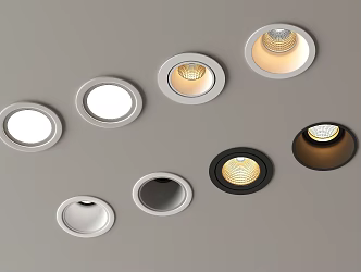 Modern downlight spotlight open-mounted downlight recessed downlight spotlight 3d model