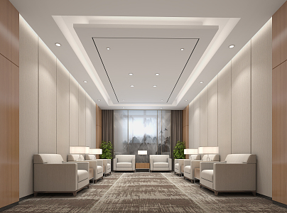 General Reception Room Modern Reception Room 3d model