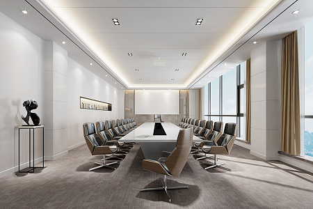 Modern Conference Room 3d model