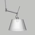 Modern Wall Lamp With Metal Arm And Beige Fabric Shade For Home Lighting